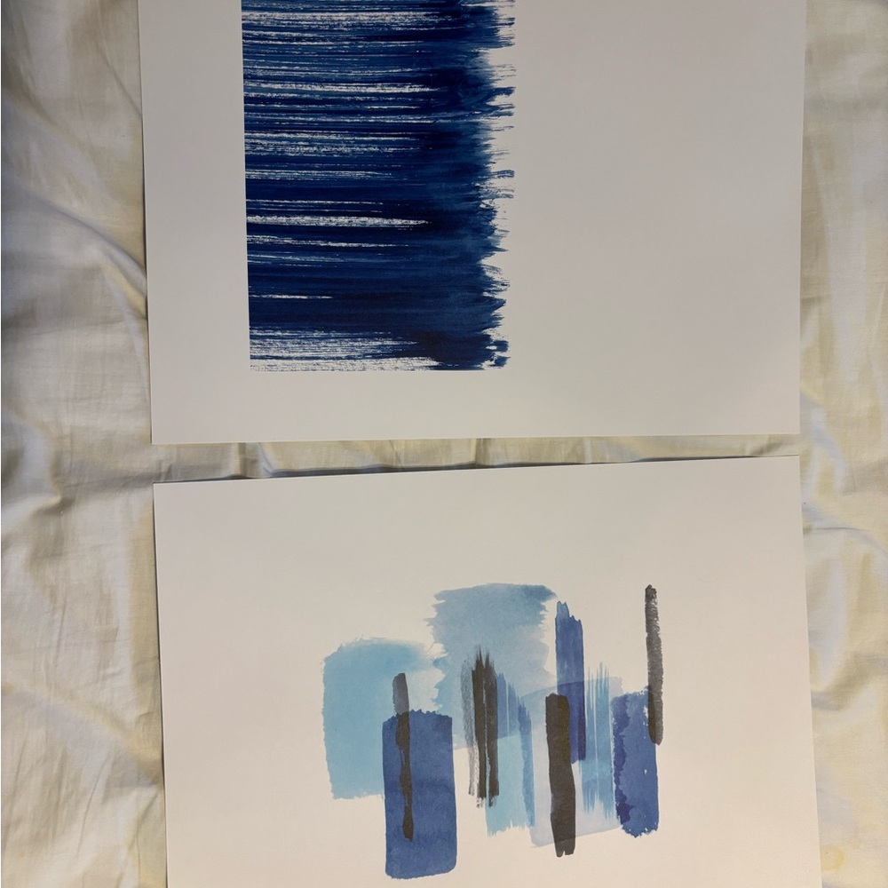 Abstract Blue Art Prints